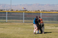 John, Larry & Andrew flying the Ring Master