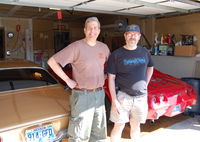 Larry & John at Larry's garage