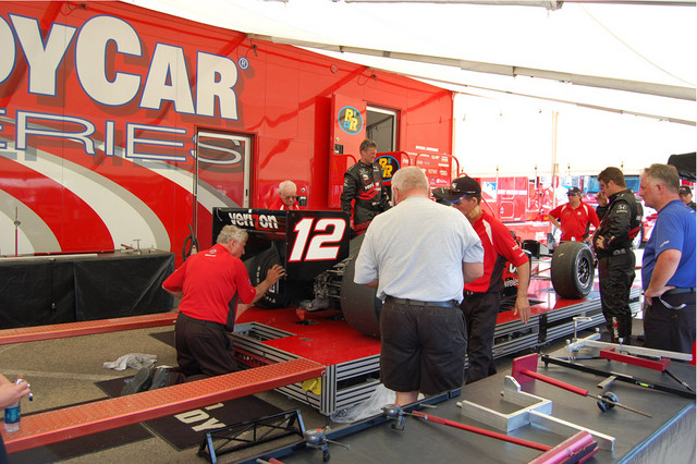 Will Power's Crew Packing Up