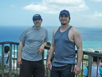 John & Justin on top of Diamond Head
