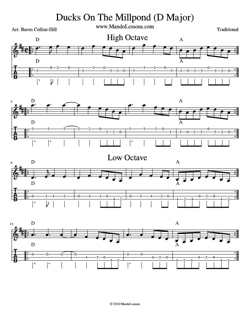 Ducks On The Millpond D Major