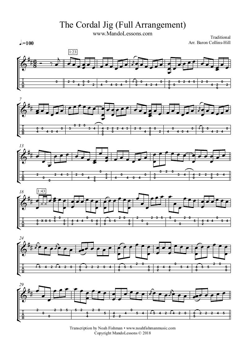 <em>The</em> Cordal Jig Full Score