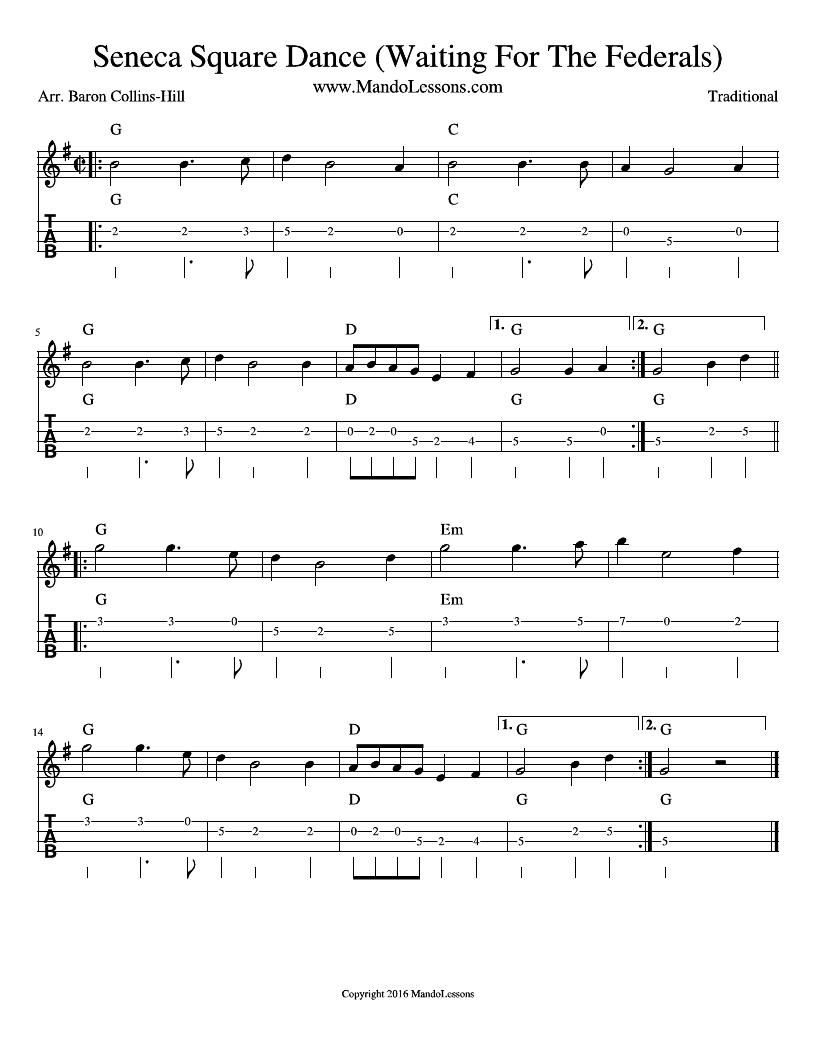 Waiting For The Federals Seneca Square Dance